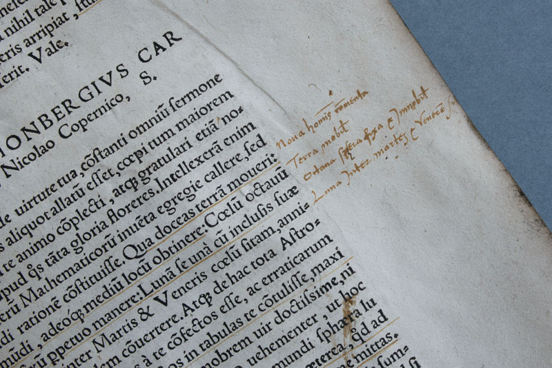 Nikolaus Kopernikus: De Revolutionibus Orbium coelestium, Libri VI., Nürnberg, Petreius, 1543, Foto: Candy Welz © Klassik Stiftung Weimar