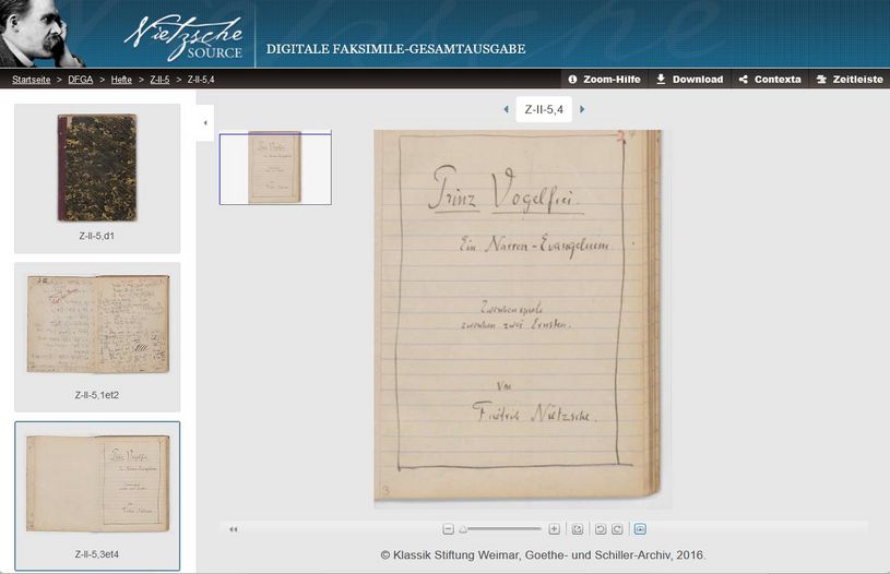 Bildschirmfoto das zeigen soll wie Dokumente auf der Website dargestellt werden und durchstöbert werden könenn