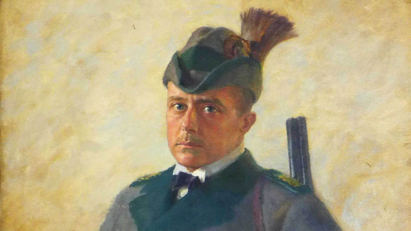 Walter Petersen, Bildnis des Großherzogs Wilhelm Ernst von Sachsen-Weimar-Eisenach (Jäger mit Hut), 1924