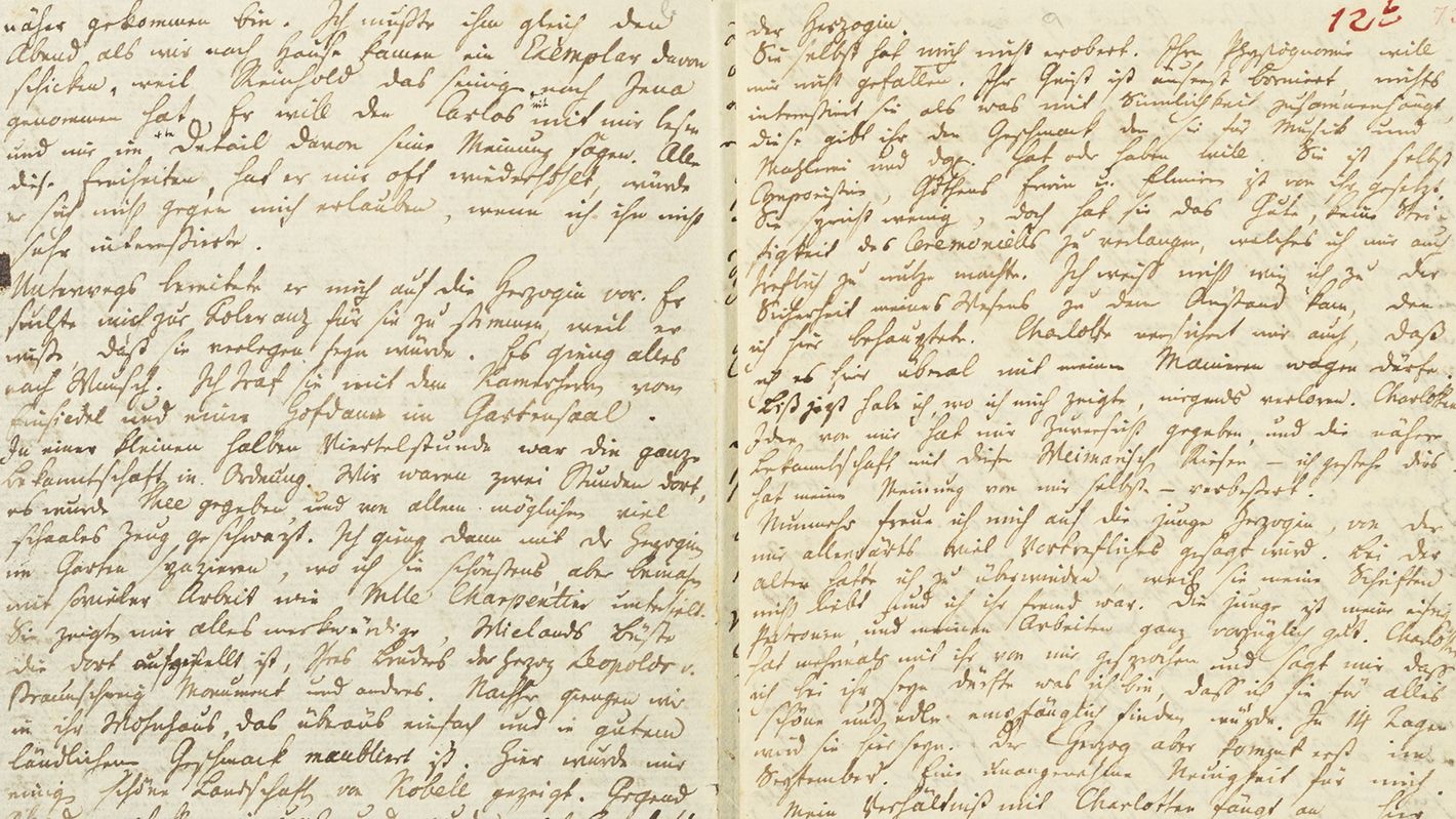 Seite 2-3 aus dem Brief von Schiller an Körner vom 28. bis 31. Juli 1787